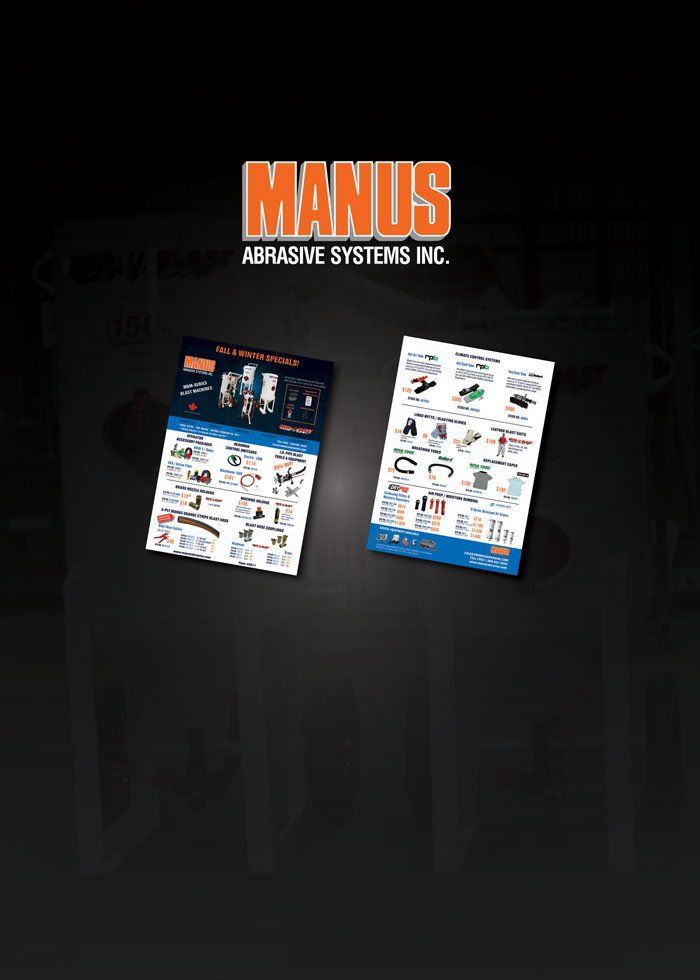 Sandblasting Equipment Manus Abrasive Systems Inc.