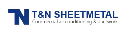 t and n sheet metal business logo