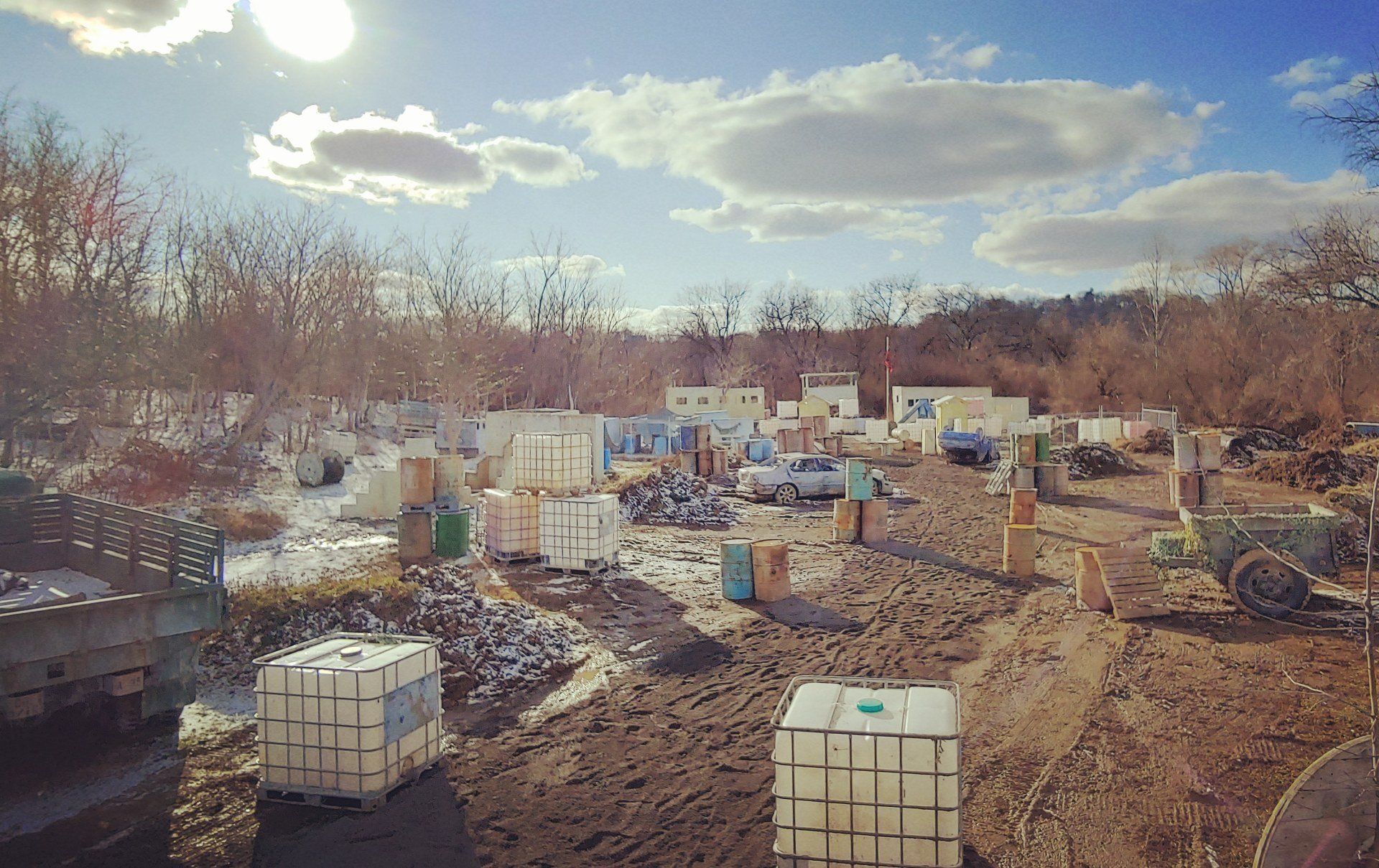 Compound Military Base Field Pittsburgh Paintball Park