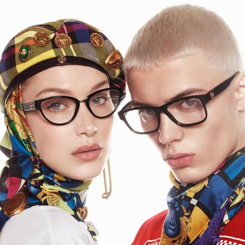 two people in glasses