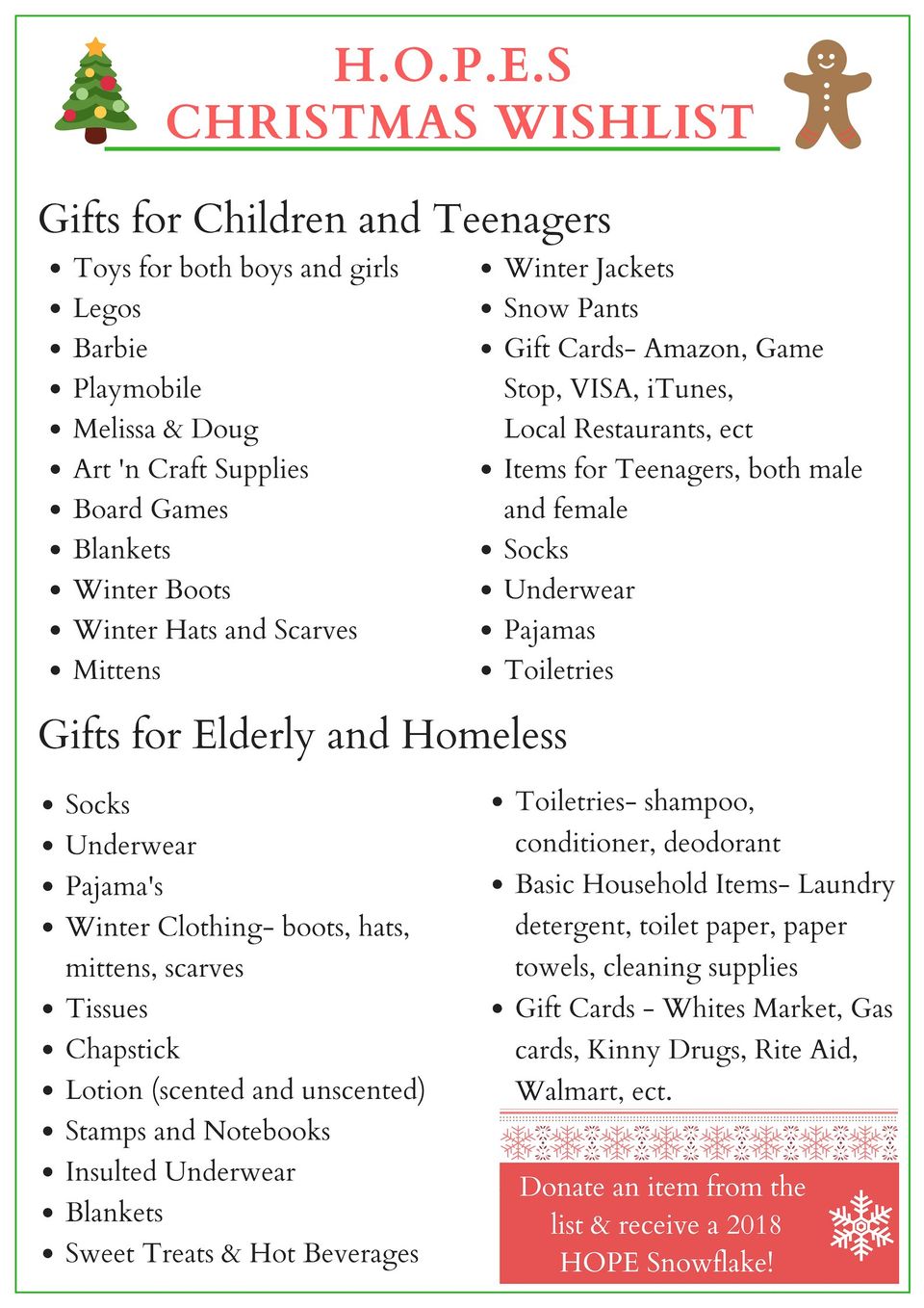 HOPE Lyndonville Vermont Helping Other People Everyday