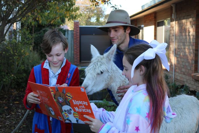 Primary: National Simultaneous Storytime Alpaca visit