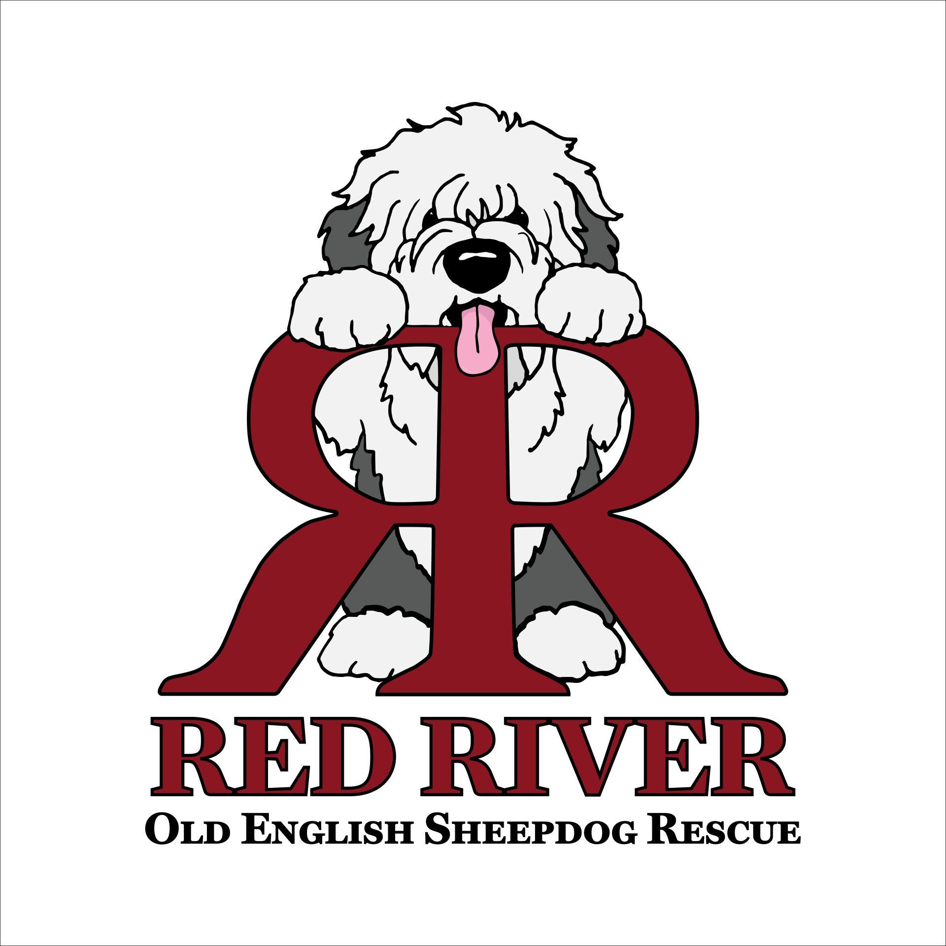 Red river old english sheepdog rescue