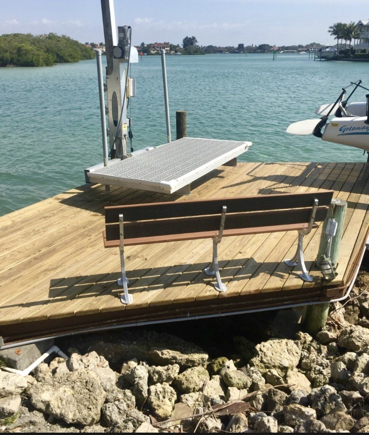 Dock Install - Sarasota, Florida - Custom Dock & Davit, Inc.