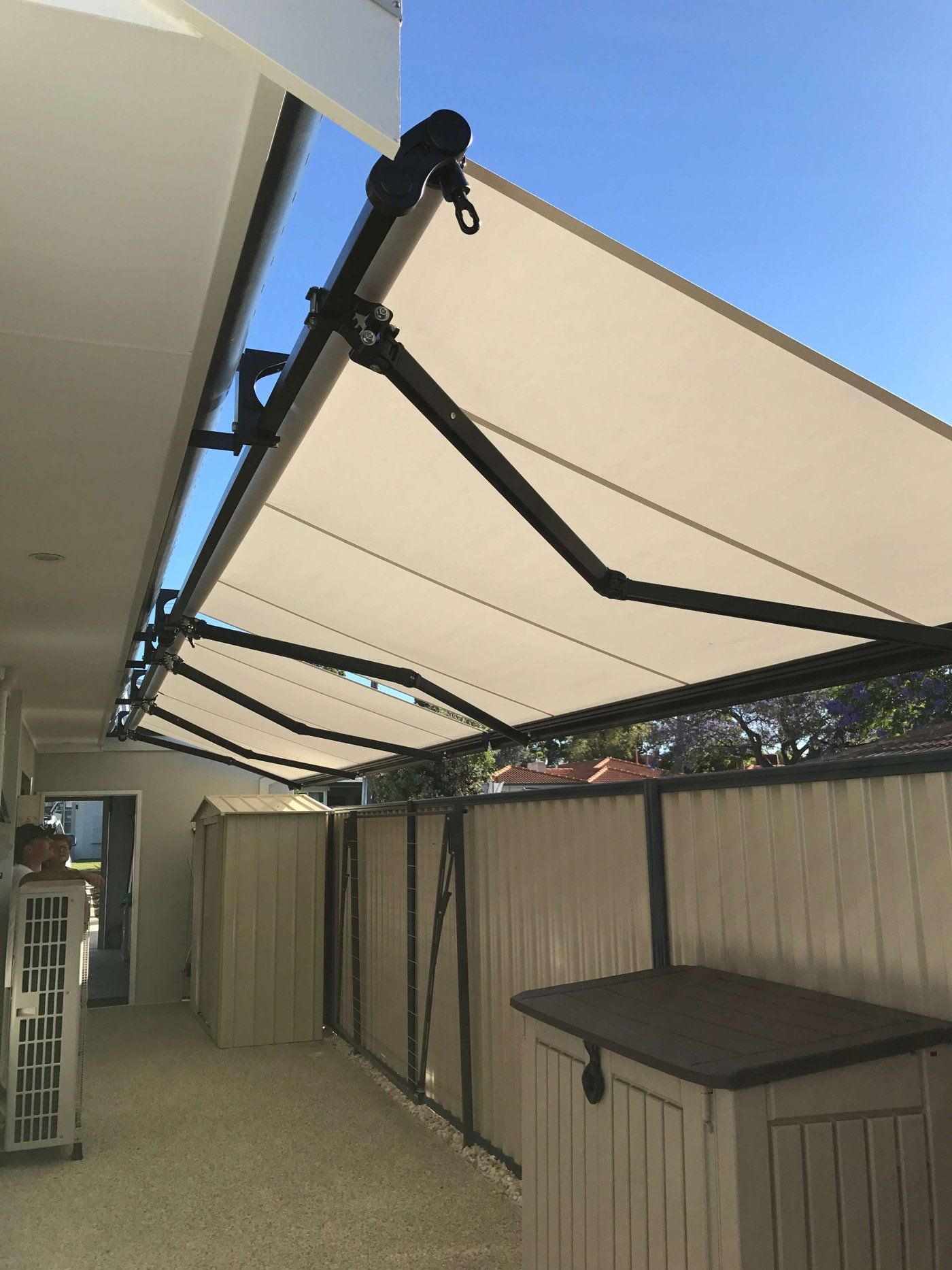 Folding Arm Awnings for Sale in WA Outdoor Blind Design