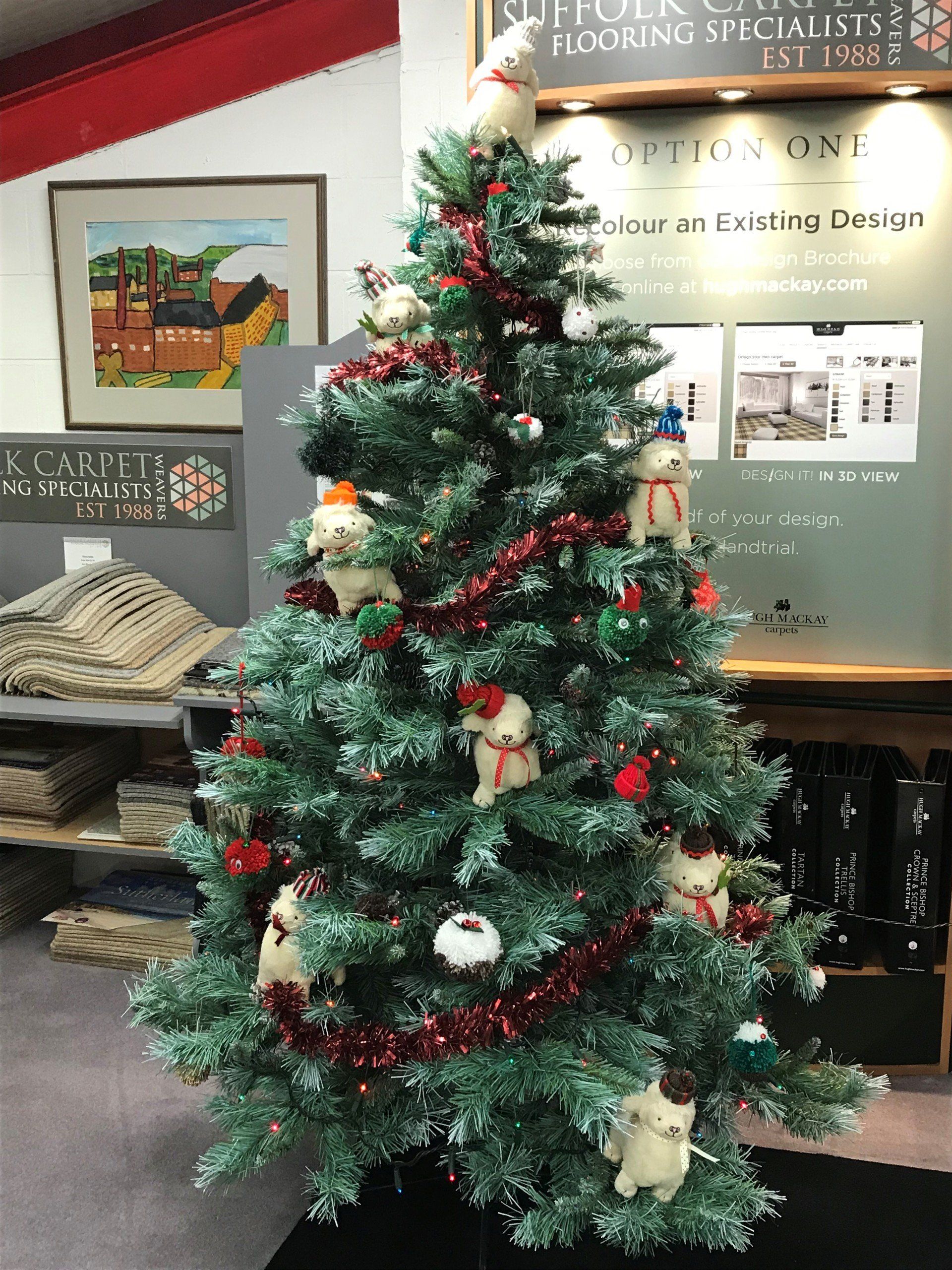 The Christmas tree is up!