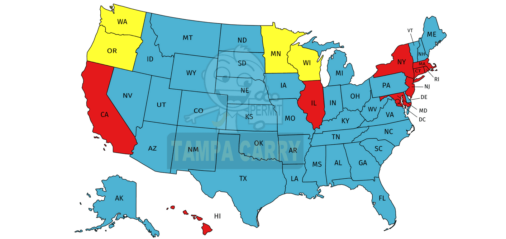 florida concealed carry reciprocity map Reciprocal States florida concealed carry reciprocity map