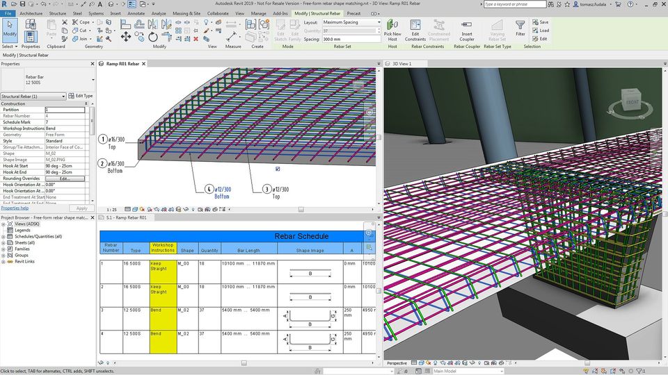 3d software for rebar shape design