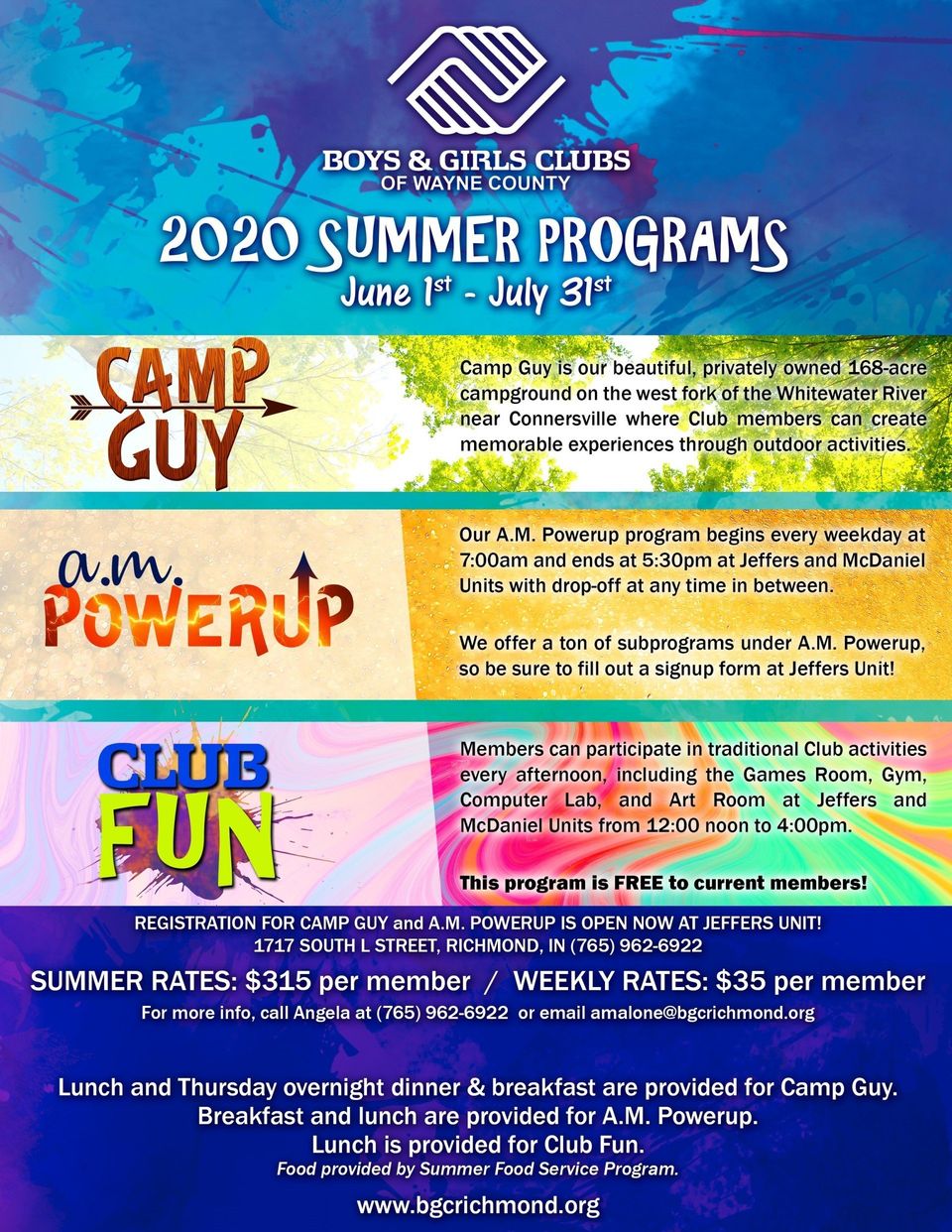 SUMMER PROGRAMS!