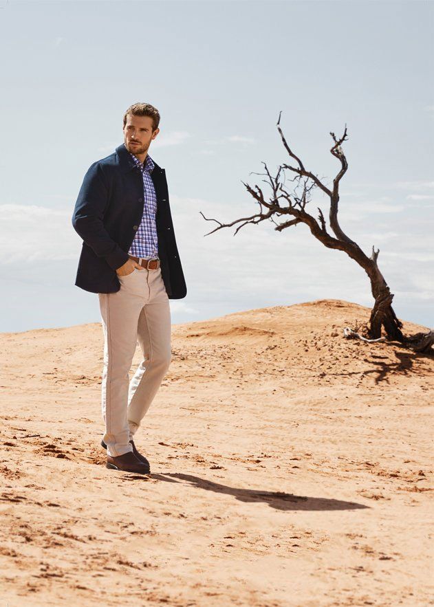 man in darkblue coat