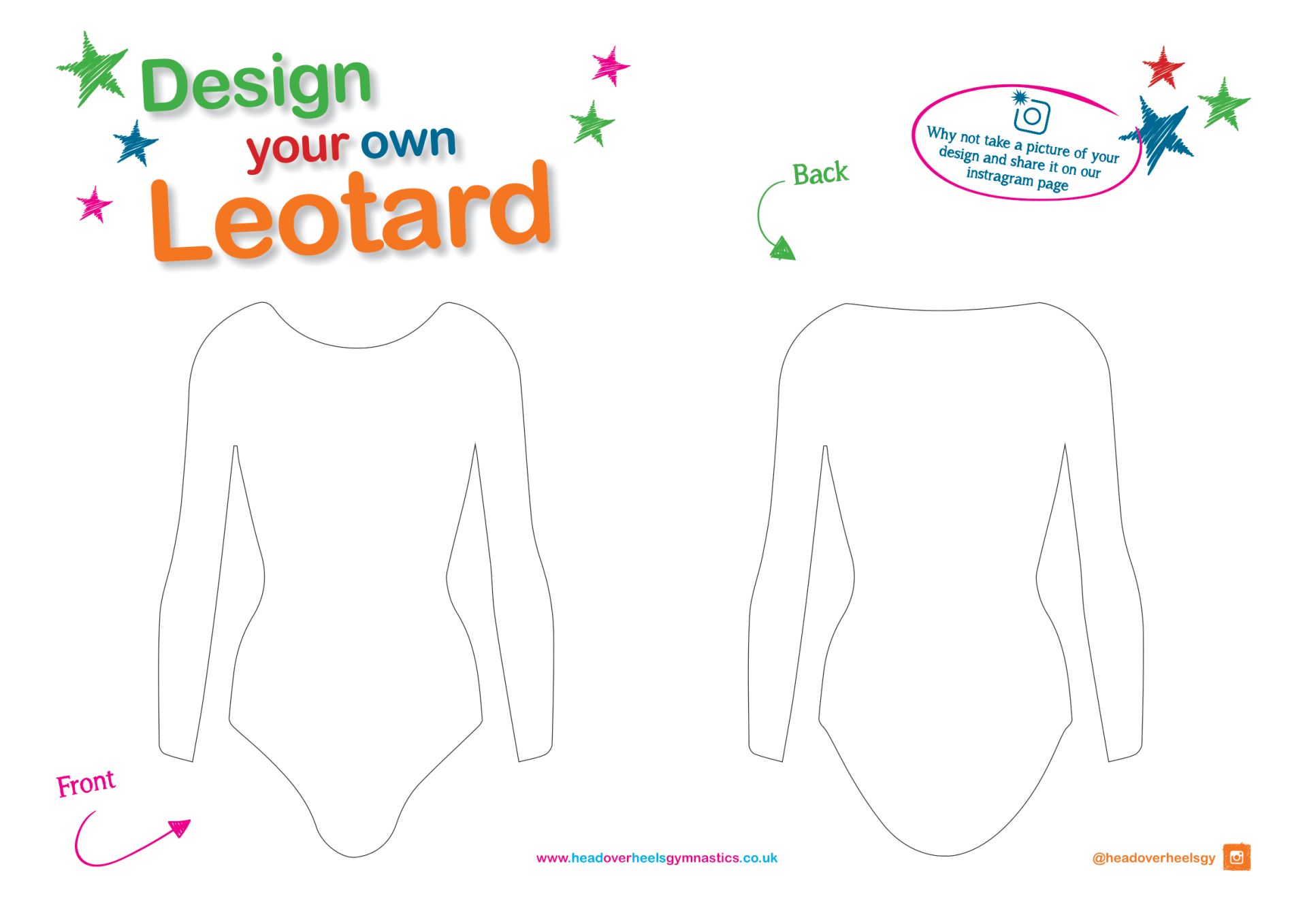 Leotard Design Template
