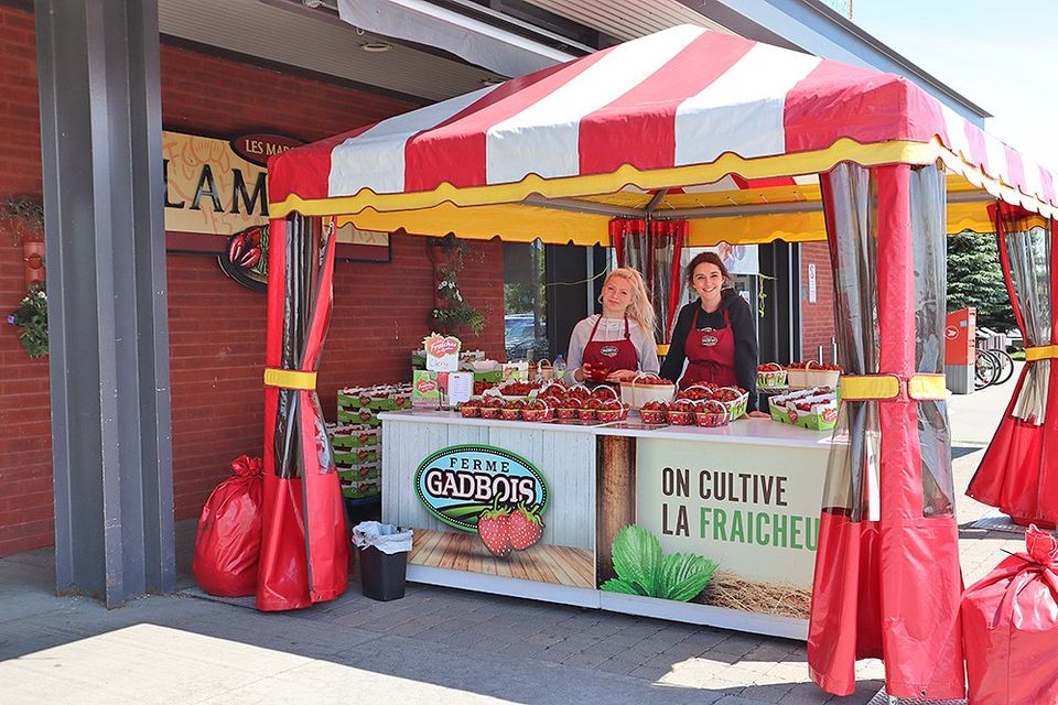 Ferme Gadbois Nos kiosques de fraises et de maïssucrés