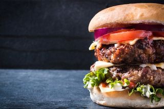 thick grilled burger