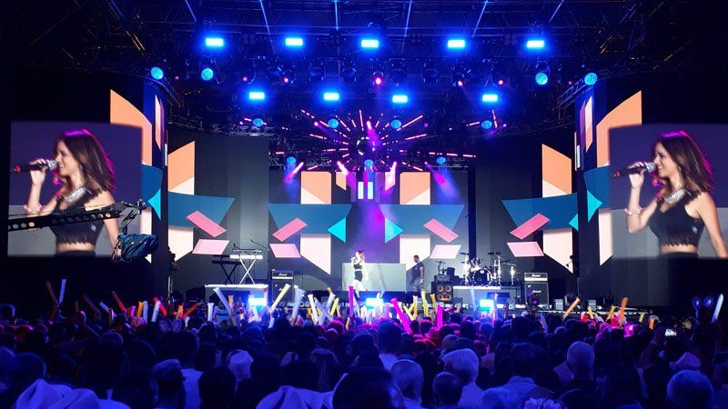 LED wall per concerto in piazza