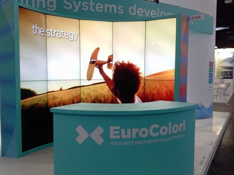 allestimento fieristico con LED wall