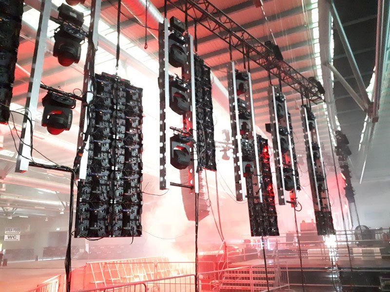 LED wall in un palazzetto per concerti