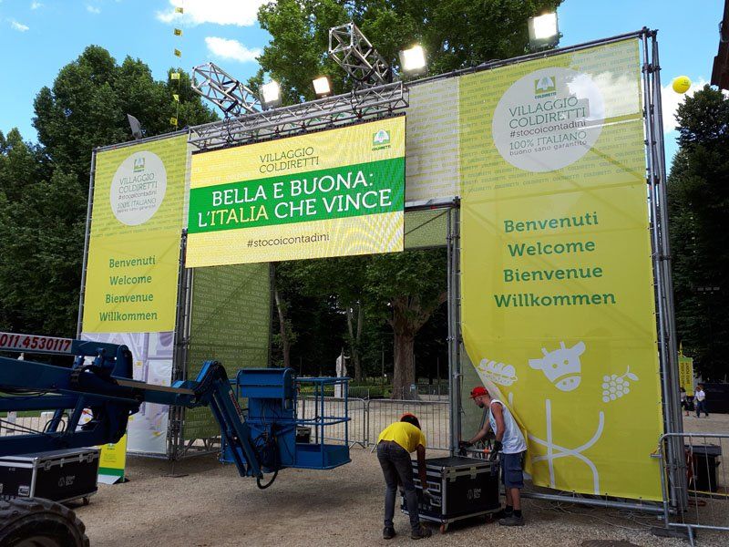 LED wall per ingresso manifestazione