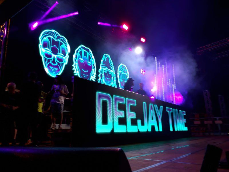 doppio LED wall per concerto