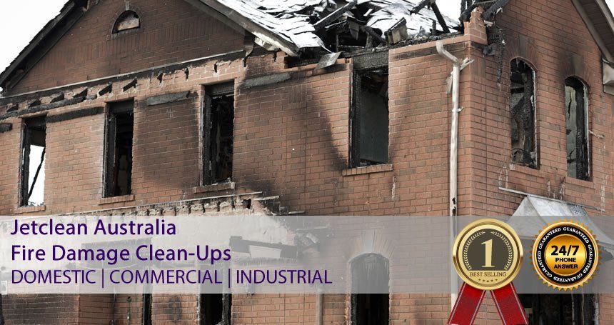 Fire damage clean up and remediation work includes soot removal.