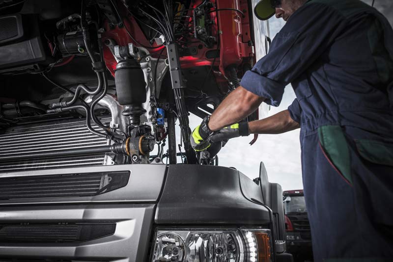 Repairing back truck — Car and Trucks Repairs in Caloundra, QLD