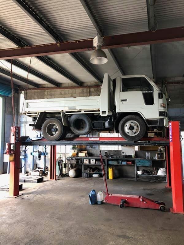 Track getting serviced - Truck Repairs & Servicing in Caloundra