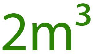 capacity size text image 2m³