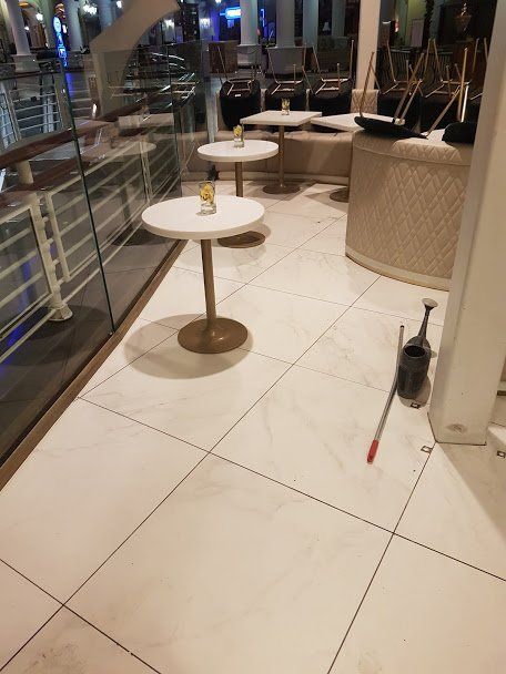 RESTAURANT PORCELAIN FLOOR TILES AND GROUT CLEANING ...