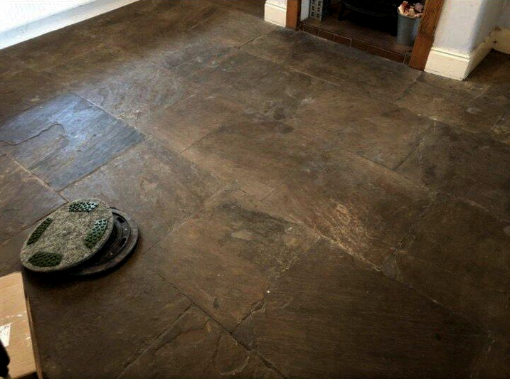Flagstone Floor Cleaning Milling And Sealing
