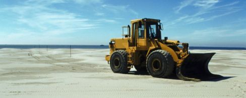 Dredger on a beach