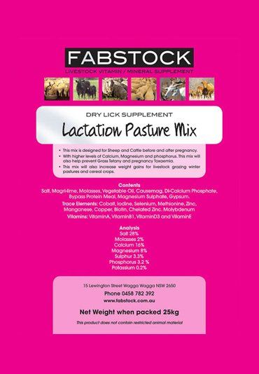Lactation Pasture Mix