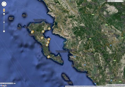 Corfu location map