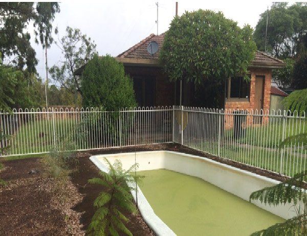 pool before demolition