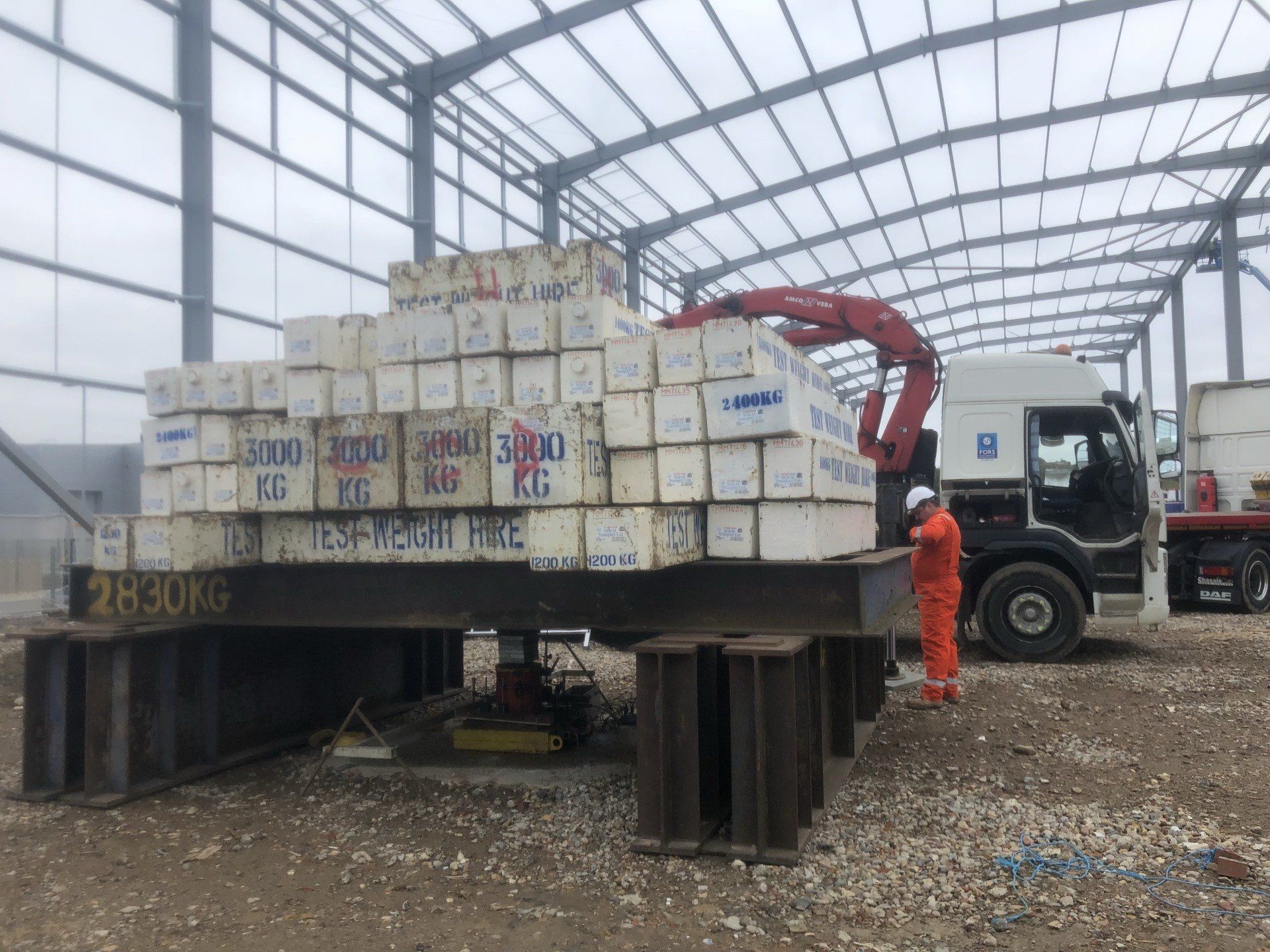 Static pile load testing throughout the UK with NDT Services Ltd in