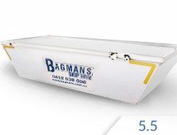 5.5 cubic metre skip hire