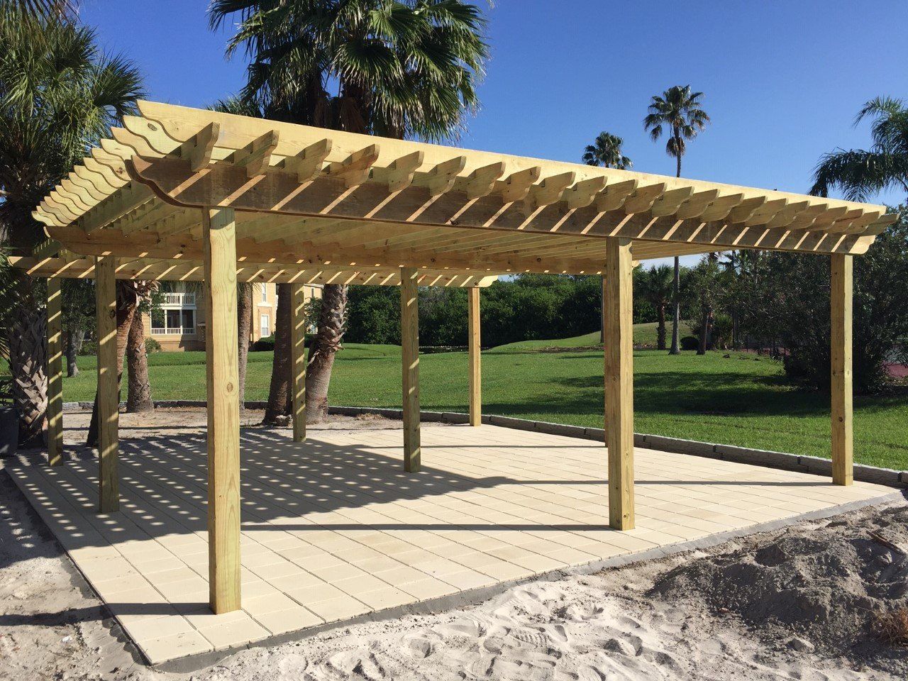 Pergola on the Sand My Florida Pergolas