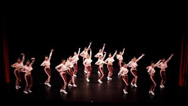 dancers performing in pink