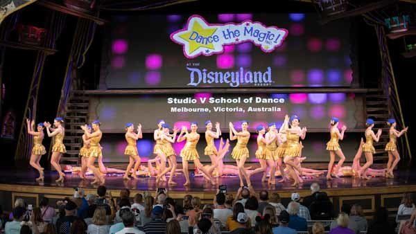 dancing in gold at disneyland