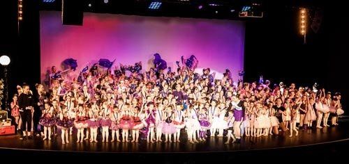 large crowd on stage