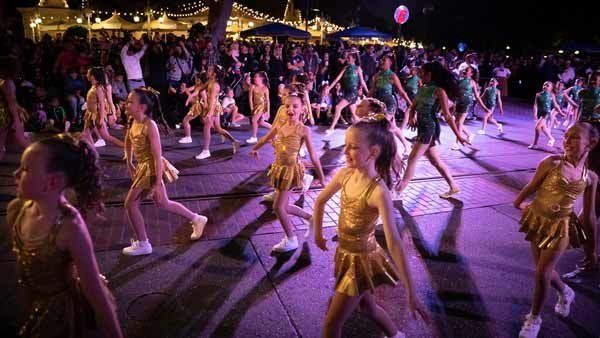 female children dancing