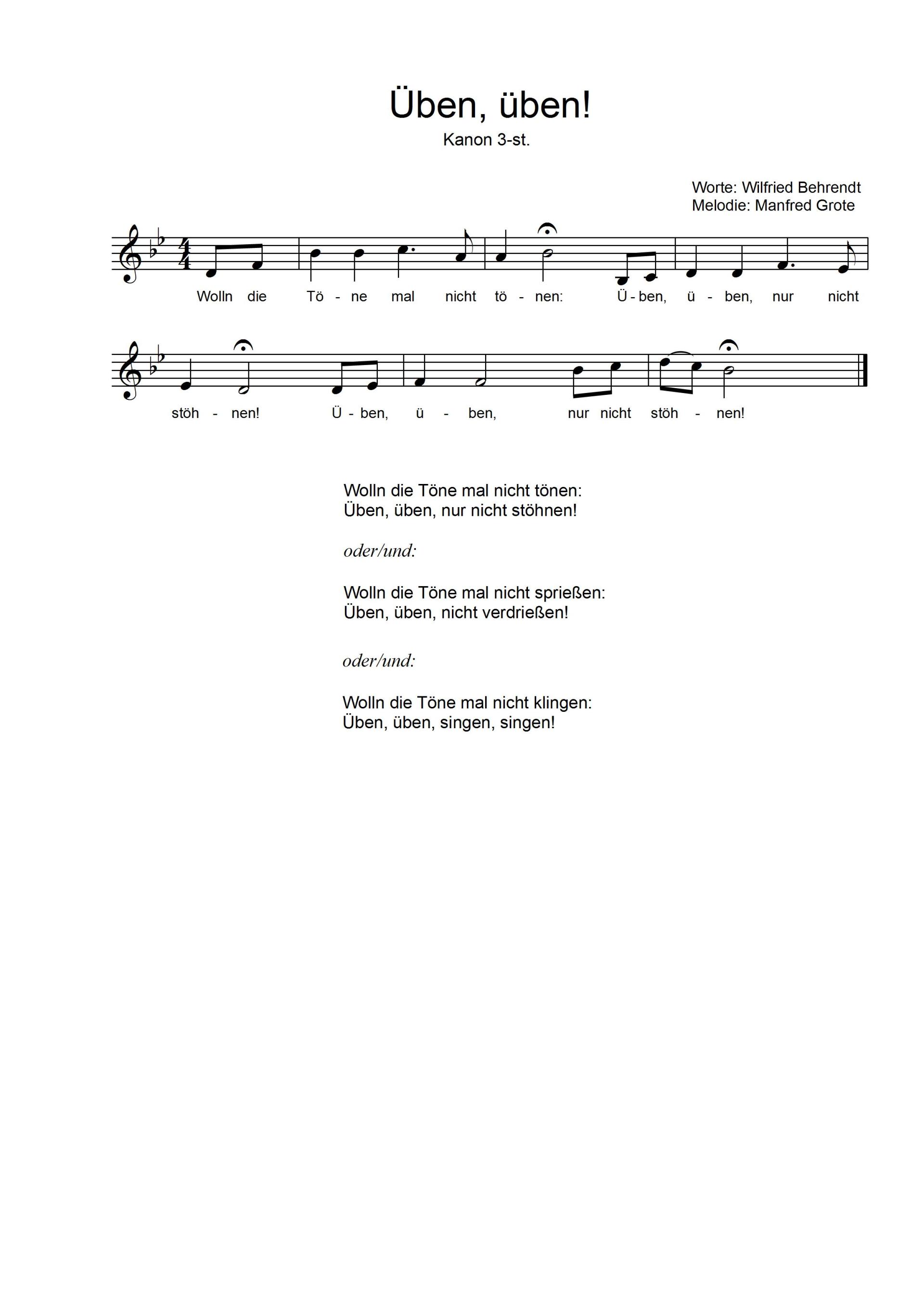 Schöne Töne Chorlieder Wir singen im Chor