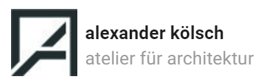 Logo alexander kölsch – atelier für architektur