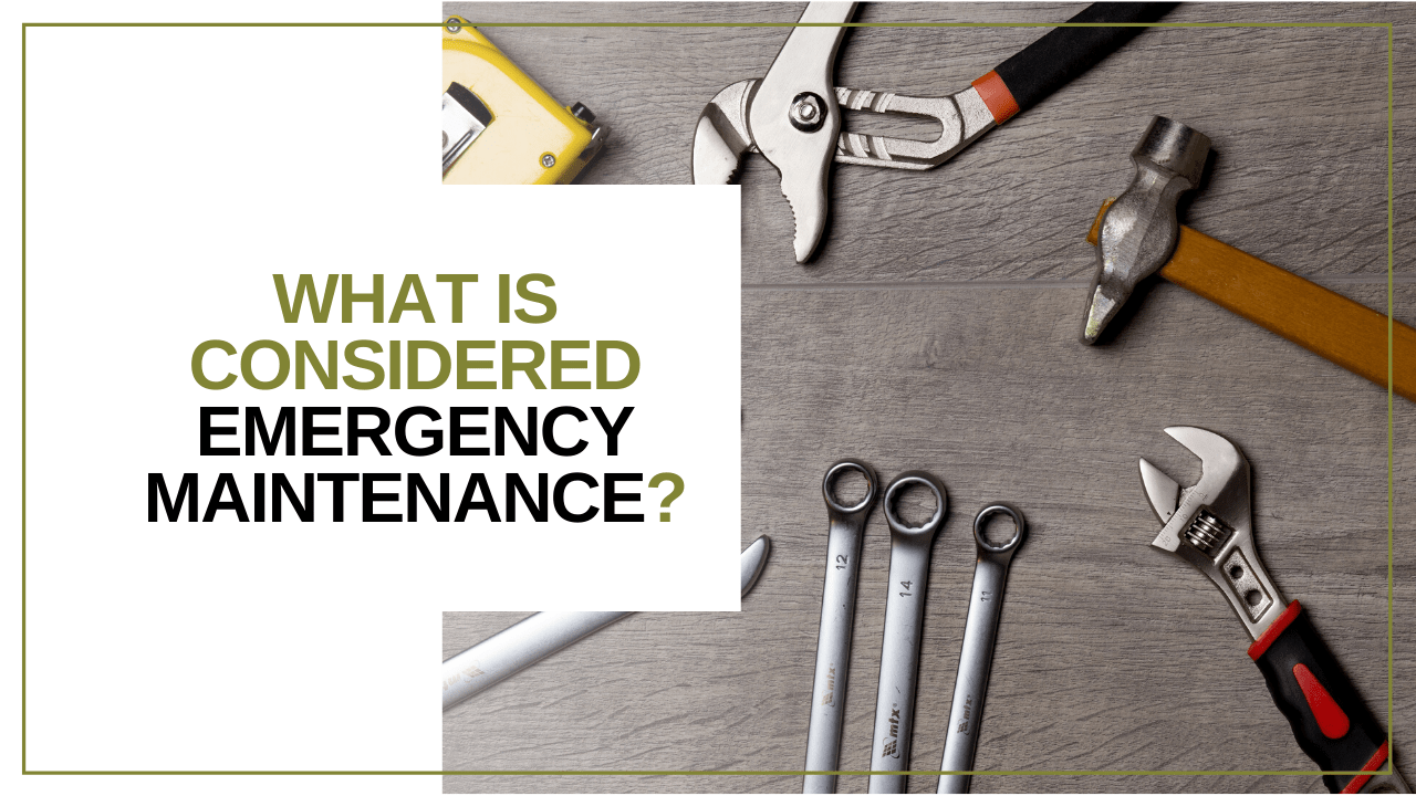 What Is Considered Emergency Maintenance for Florida Rental Property?
