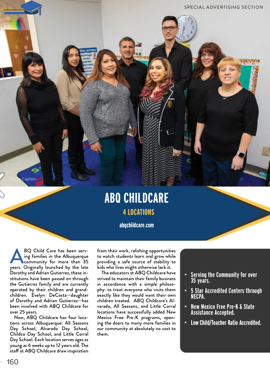 Early Education  Albuquerque, NM  ABQ Child Care