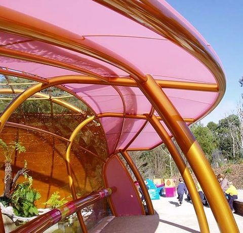 building constructed with plastic