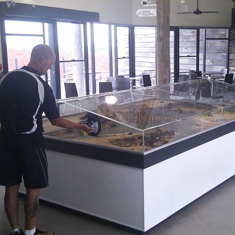 plastic display case at point of sale