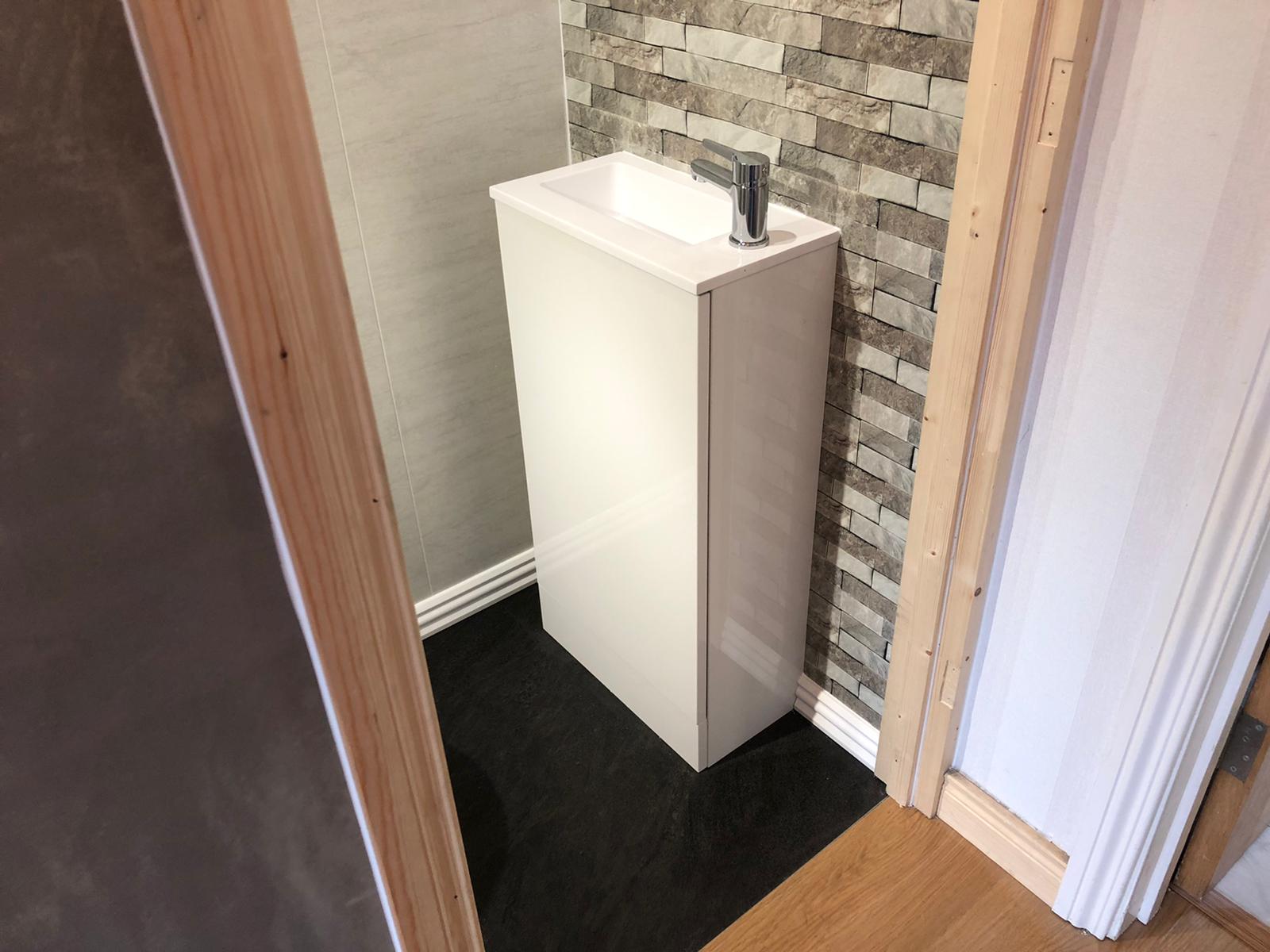 New Under stairs Cloakroom Installation in Bangor NI