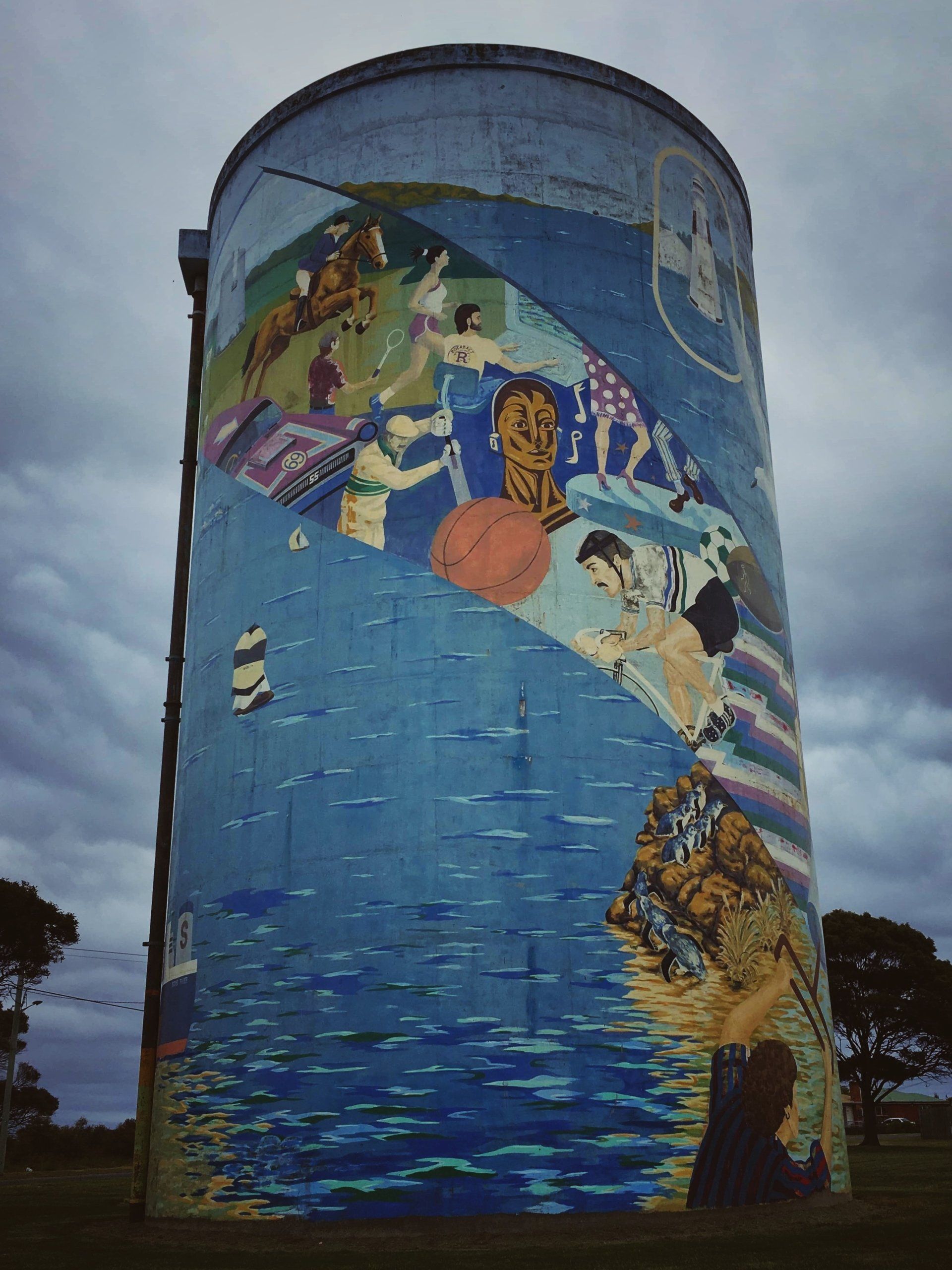 Town Water Tank Art — free download
