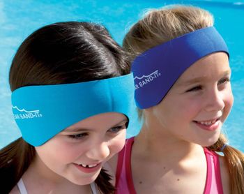 Doctor Recommended Ear Band-it Swimming Headband with Putty Buddies earplugs 6 Pair