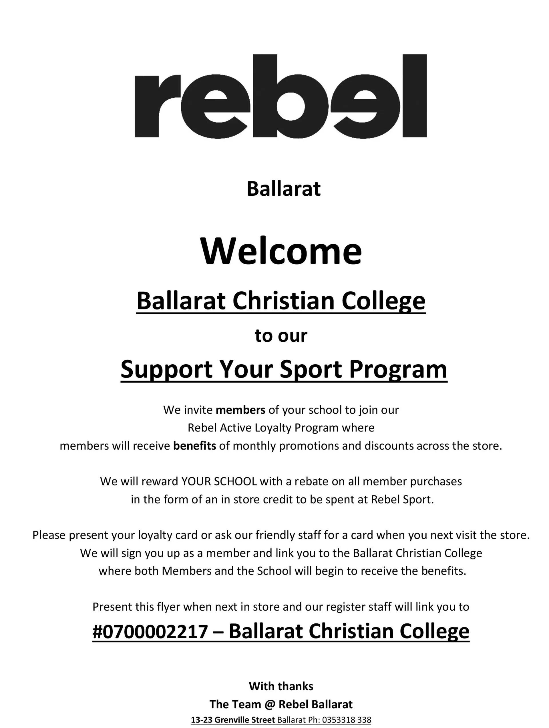 Our Wider Community Ballarat Christian College