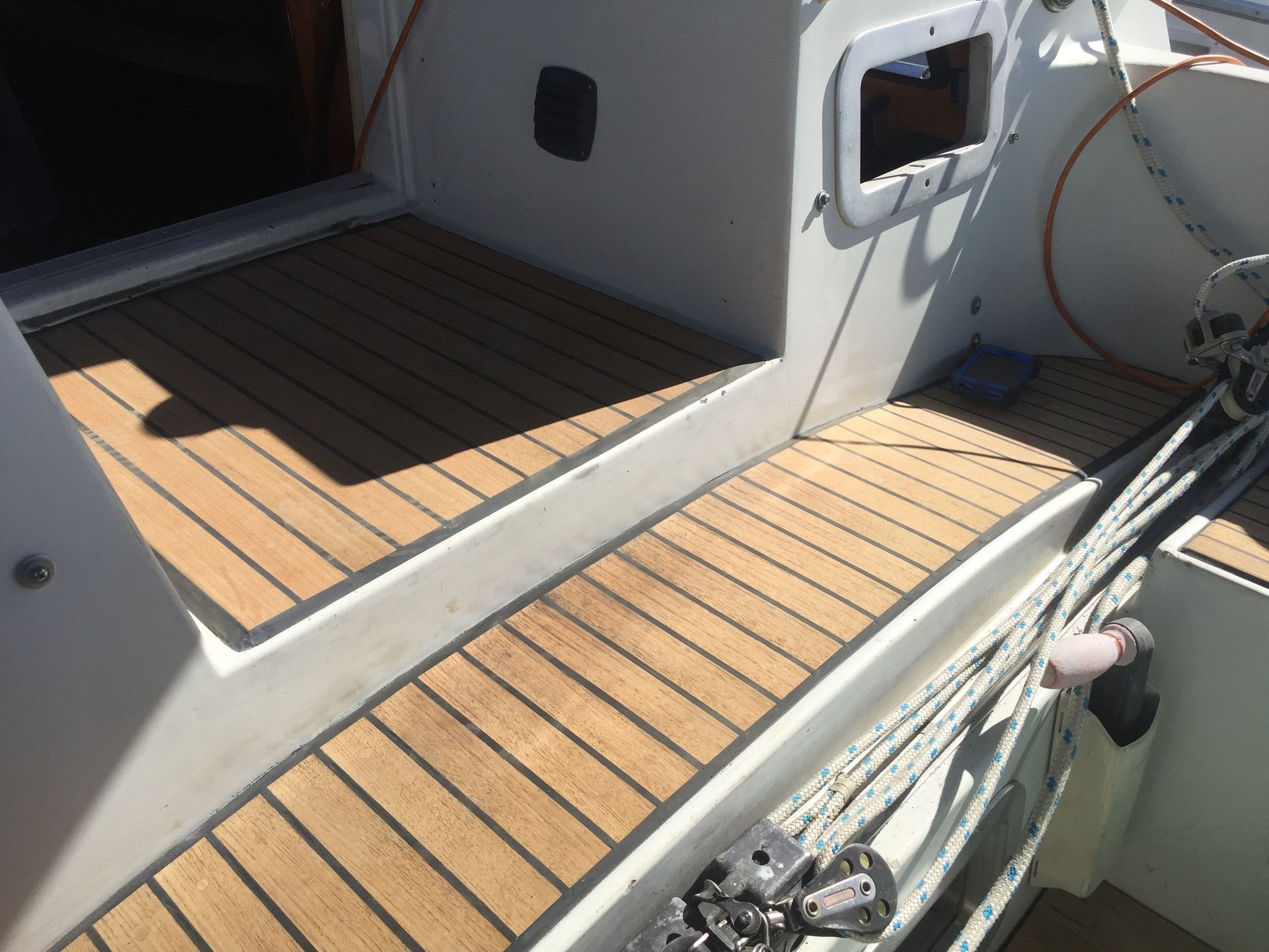 VIP Marine Services. Boat teak deck installation, repairs, maintenance
